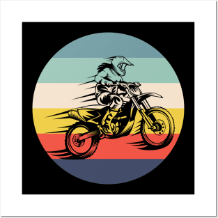 Retro Motocross Posters and Art